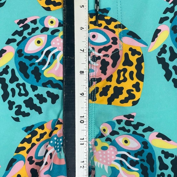 Hurley Phantom Swim Trunk Mens 32 Multicolor Animal Print Drawstring Waist - Picture 4 of 12